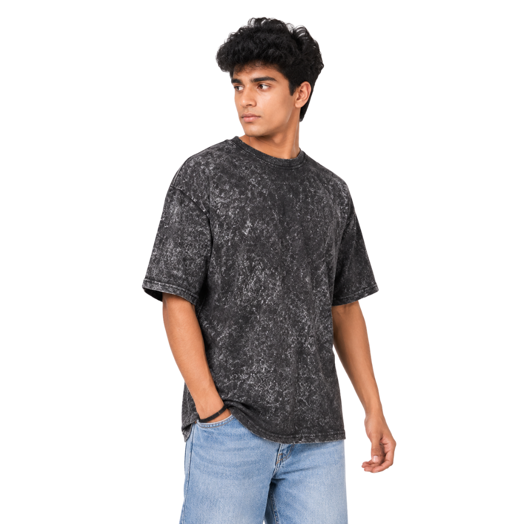 240 GSM Acid Wash Oversized T-Shirt Wholesale Blank Tee